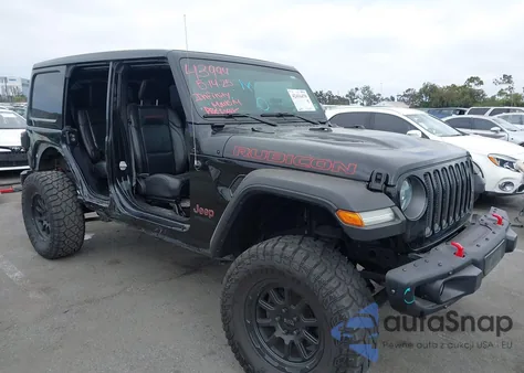 2020 Jeep Wrangler Unlimited Rubicon 4X4 z USA, uszkodzony, nr VIN 1C4HJXFG0LW105930